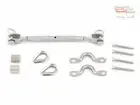 20 X 316 GRADE STAINLESS STEEL BALUSTRADE KIT TURNBUCKLE THIMBLE SWAGE SADDLE