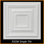 Styrofoam Ceiling Tiles 20x20 R33 White Lot of 8 (21.12 s/f)