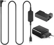 USB Type-C Power Bank Cable DR-E5 DC Coupler LP-E5 Dummy Battery PD Adapter Kit for Canon EOS Rebel XSi T1i 450D 500D Kiss F X2 X3