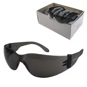 24 Pairs Smoke Lens Industrial Safety Glasses - Texas - Maxisafe