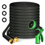 Garden Hose 100ft Flexible Water Hose Non-Expandable High Pressure Kink-Free ...