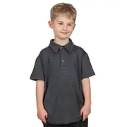 CHORD - Kids CoolDry Marl Poly Polo Shirt - Stitching Detail