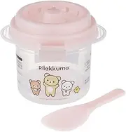 [SKATER] UDG1 Rilakkuma Microwave Rice Cooker, Rice Maker, 1 Pair with Saw, 21.2 fl oz (640 ml)