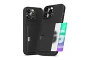 Mercury Goospery Rail 2 Card Case For Apple iPhone 15 Pro Max (6.7") - Black
