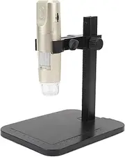 Handheld Digital Microscope, 0-1600X HD USB Microscope Camera 8 LED USB Digital Microscope Magnification Endoscope with Adjustable Stand Live Streaming Microscope Inspection Camera