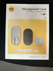Yale Approach Wi-Fi Smart Lock with WiFi +Keypad Touch in Satin Sliver Brand New
