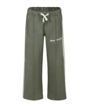 Palm Angels Kids Side-Stripe Drawstring Track Pants 12 Green