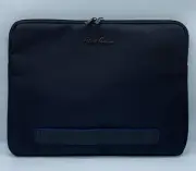 Robert Graham Half Zip Padded Labtop Sleeve Gunmetal Accents