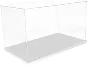 Kisangel Clear Display Case Figures and Collectibles High Transparency Doll Holder Box for Boxing Gloves Model Storage Organizing