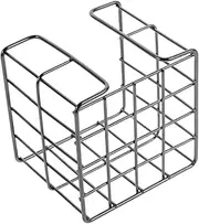 VILLFUL Wire Mesh Notepad Organizer Small Functional Basket for and Office Supplies Elegant Desk Storage to Keep Your Workspace Tidy