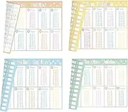 ZazzyKid Kids Educational Learning Placemats - Set of 4, Washable Reusable Laminated Table Mats for Students, Addition, Subtraction, Multiplication, Division Math Tables 17 x 12 inches…