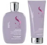 ALFAPARF SEMI DI LINO SMOOTHING SHAMPOO 250 ML AND CONDITIONER 200 ML REBEL HAIR
