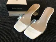 BCBG Generation Man Made Upper Clear Luckee GN2142210 Women’s Shoes Size 8.5M