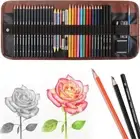 Sketching Pencil Set Drawing Pen Charcoal Sketch Kit Cover Graphite Pencils