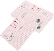 Generic 50pcs Recipe Card Household Recipe Paper Decoupage Packets Money Envelopes for Cash Recipe Note Card Food Note Card Note Cards Large Mailing Bags Posting Cooking Cards Beige