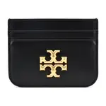 TORY BURCH ELEANOR 雙T金字LOGO卡片夾-黑