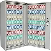 UPWONED Wall-Mountable Key Storage Box, Large-Capacity Key Storage Cabinet, Key Organizer with 300, 350, 400, 450, 500, 600 Key Slots, Easy to Classify,400
