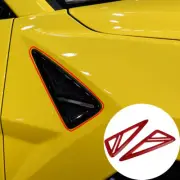 Real Red Carbon Fiber Side Fender Cover Trim Fit for LAMBORGHINI URUS 2018-2021