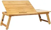 Laptop Desk for Bed Couch,Lap Desk for Laptop,Portable Laptop Stand for Desk,Small Adjustable Laptop Desk,Foldable Bed Table for Laptop and Writing,Bed Tray Table with Cup Holder