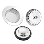 3 PCS STAINLESS STEEL KITCHEN SINK STOPPER STRAINER KITCHEN