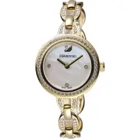 在飛比找樂天市場購物網優惠-SWAROVSKI 施華洛世奇 I璀璨光輝鍊式腕錶-金色(5