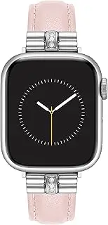 [Anne Klein] Leather Fashion Band for Apple Watch Secure, Adjustable, Apple Watch Band Replacement, Fits Most Wrists