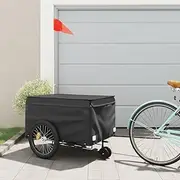 Bike Trailer Black 45 kg Iron,Bicycle Trailers 10KG-94115