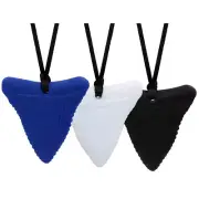 Chew Necklaces for Sensory Kids, 3 Pack Silicone Oral Motor Aids Chewy Autism