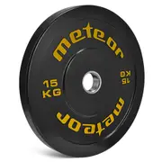 METEOR 15kg Bumper Weight Plates - 50mm Bumper Plates, Olympic Weightlifting Plates for Olympic Barbells (1 Piece)