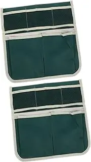 HYTROVE 2pcs Kneeling Stool Kit Tool Pouch Gardening Belt Pouch Gardening Tool Belt Garden Tool Organizer Bag Gardening Belt for Women Garden Tool Bag Gardening Aprons Fabric Green