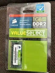 Corsair 1 GB DDR2 SO-DIMM Memory New In Pack
