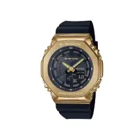 在飛比找PChome24h購物優惠-【CASIO 卡西歐】G-SHOCK 黑金時尚 高貴奢華 金