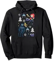 [Marvel] Avengers Black Panther And Black Widow Holiday Pullover Hoodie