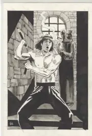 Shang Chi & Fu Manchu Original Comic Art by Mike Vosburg (2 pieces)