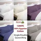 ROYAL COMFORT 1200 THREAD COUNT EGYPTIAN COTTON SHEET SET: SINGLE/DOUBLE/QN/KG