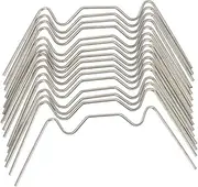 50pcs Glass Pane Fixing Clip W-type Clips Wire Replacement for Broken Glass
