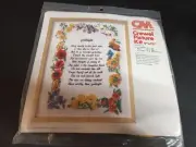 Columbia-Minerva CREWEL Embroidery Kit #7844 "Goodnight Prayer" 9x12 1977