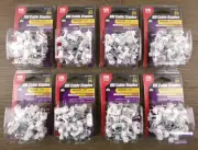 200pk Gardner Bender 1/2" Plastic NM Cable Staples, White, PS-1550TD, New A4