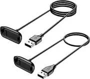 Wanme Charger Compatible with Fitbit Inspire 3, Replacement USB Charger Cable Portable Fitbit Inspire 3 Charger Charging Dock, Charging Cable for Fitbit Inspire 3 Charger(1 * 50cm+1 * 100cm)