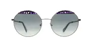 VANNI VS9612 C70S Women’s Sunglasses Silver Size 55