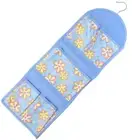 Avon Blue & Yellow Flower Travel Make Up Collapsible Case New