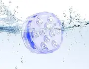 Submersible LED Pool Lights With Remote Control, RGB Color Battery-Powered Waterproof for Hot Tubs, Ponds, Decoration, Parties, Vase Bases, Spas, Aquariums