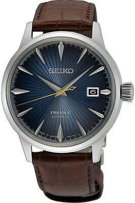 Seiko Men's Presage Cocktail Midnight Blue Moon Automatic Watch SRPK15