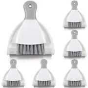 Zopeal 6 Sets Mini Dustpan and Brush Set Small Broom and Dust Pan Portable Mu...