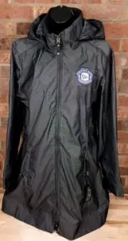 OGIO Womens Gray Quarry Trench Hooded Rain Jacket XL New Era Pinstripe Bowl NEW