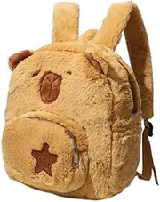 CHILDWEET Cycling Backpack Backpacks Mini Backpack Funny Backpack Capybara Student Backpack Stuffed Animal Backpack Backpack Capybara Backpack for Hiking Bag Plush Chocolate