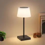 Illus Touch Lamp, Pleated Design Rechargeable LED Desk Light, 3 Color Tempera...