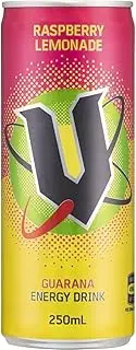 V Guarana Raspberry Lemonade Energy Drink 250 ml x 24