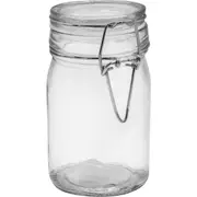 36x Fresco Glass Clip Jar 240ML Clip Lock Lid Storage Container Preserving Jar