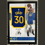 Stephen Curry Golden State Warriors Signed Jersey - National Treasures Framed *